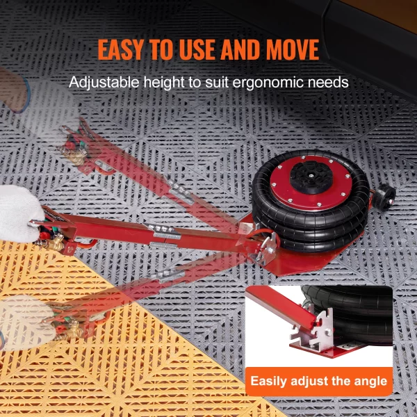 VEVOR Pneumatic Jack 3 Ton/5 Ton Triple Bag Air Jack Quick Lift Heavy Duty Car Repair Jacks - Image 5