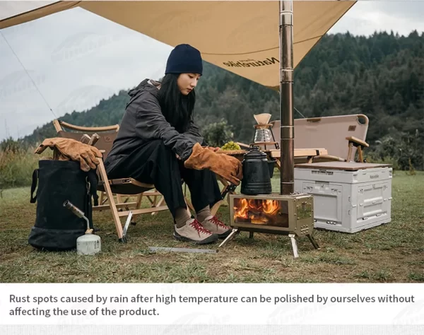 Naturehike Desktop Firewood Stove Detachable Winter Tent Heating Stove - Image 18