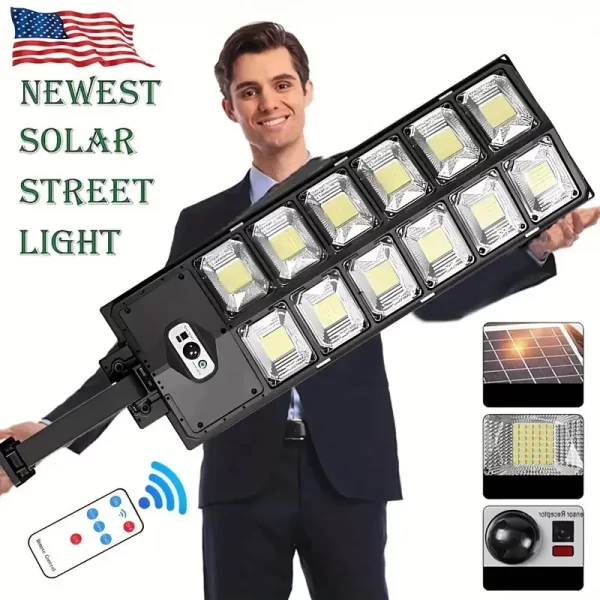 504LED uitra-Bright Solar Street lght Wide Angle Motion Sensor
