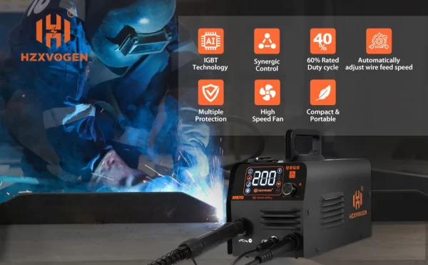 HZXVOGEN 3 in1 MIG/TIG/MMA Semi-Automatic Welding Machine HVM200 - Image 16