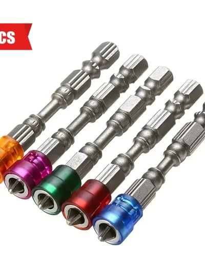 5Pcs Magnetic Screwdriver Bit Drill Cross-head PH2 Magnetic Screwdriver Bits