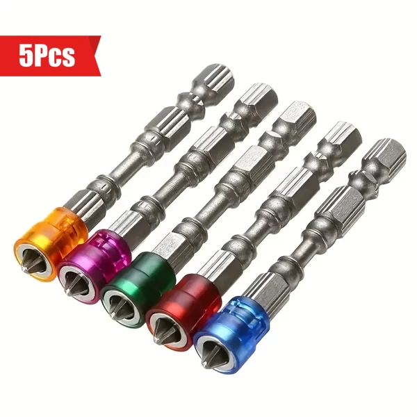 5Pcs Magnetic Screwdriver Bit Drill Cross-head PH2 Magnetic Screwdriver Bits