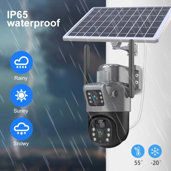 8MP 4K WiFi Solar Camera Outdoor Wireless CCTV Surveillance Camera With Solar Panel - Image 15