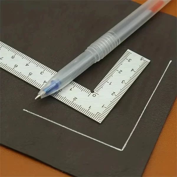 Mini Stainless Steel L-Shaped Double-Sided Precision Scale Ruler - Image 3