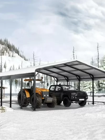 20x20 FT Metal Carport with Heavy Duty Carport Canopy