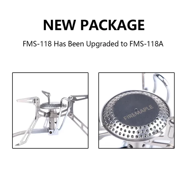 Hiking Gas Stoves Outdoor Picnic Stove Fire Maple Ultralight Portable Stainless Steel Gas Furnace FMS-118 Camping Gas Burners - Image 10