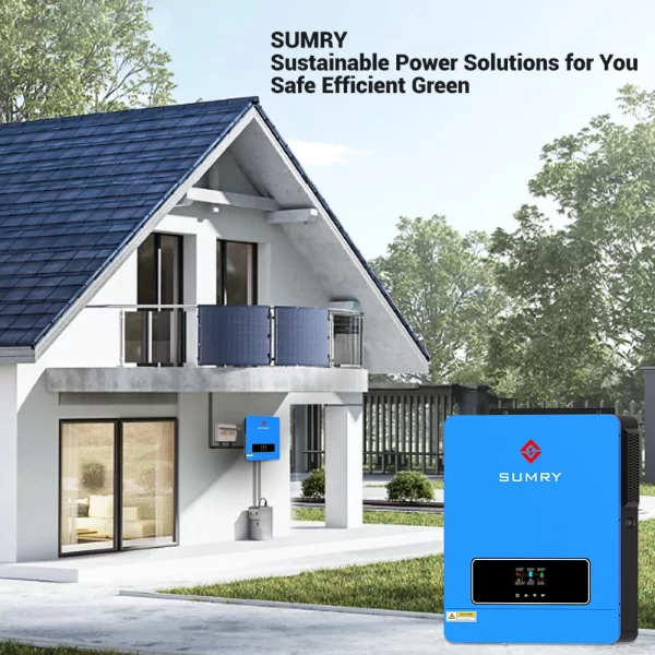 Sumry 3600W Hybrid Solar Inverter 24V 110V Pure Sine Wave on/Off Grid Inverter - Image 2
