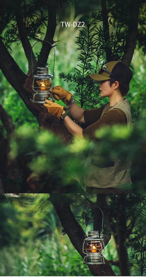 ThousWinds Railroad Camping Lantern Outdoor Lights Emotion Vintage Kerosene Oil Lamp - Image 40