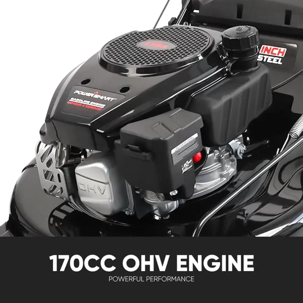 Self Propelled Gas Lawn Mower, 22 in. with 170cc OHV Engine Rear-Wheel-Drive
