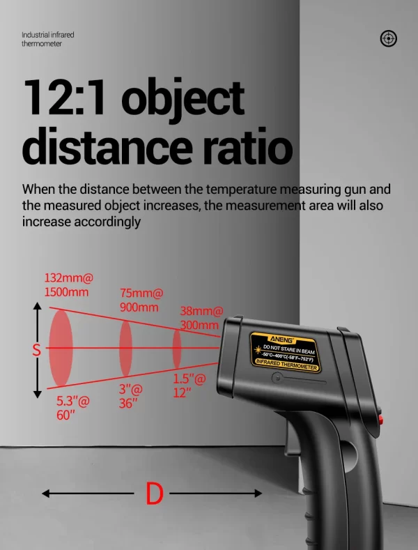 ANENG TH201 Celsius Display Digital Infrared Thermometer - Image 22
