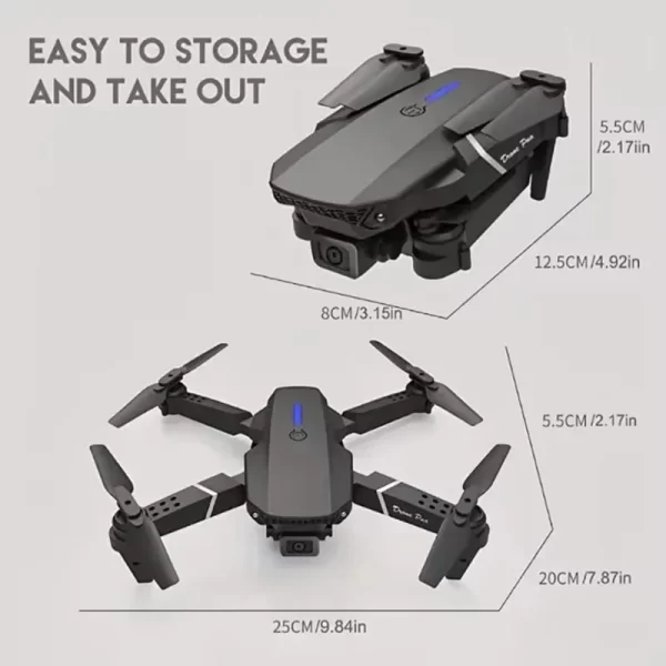 2024 E88Pro RC Drone 4K Professinal With 3 Battery 1080P Wide Angle HD Camera - Image 6