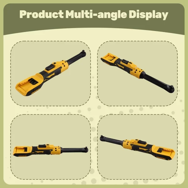 Extended Electric Ratchet Wrench Cordless Driver 3/8Inch Dewalt 18V 20V Battery - Image 5