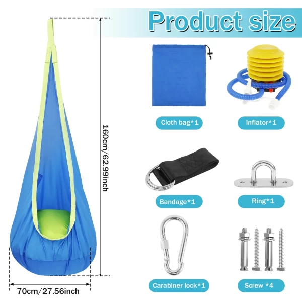 Chair Sensory Swing Chair Portable Hammock Chair Swing - Image 6
