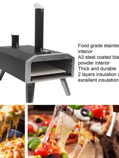 Outdoor Pizza Oven Wood Fired Maker Outside Stove 12in