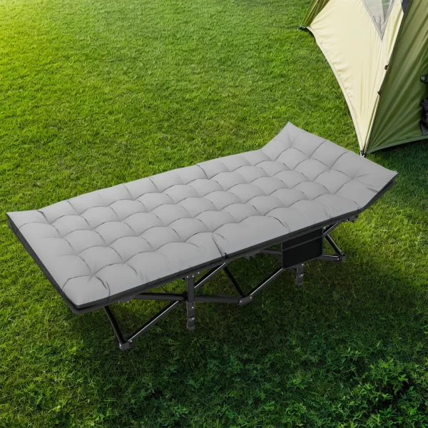 Folding Camping Cot Camp Cots Portable Heavy Duty Outdoor - Image 9