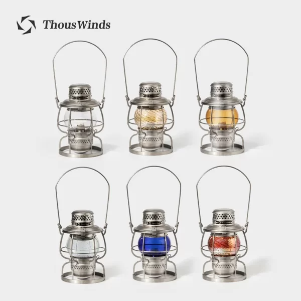 ThousWinds Railroad Camping Lantern Outdoor Lights Emotion Vintage Kerosene Oil Lamp - Image 4