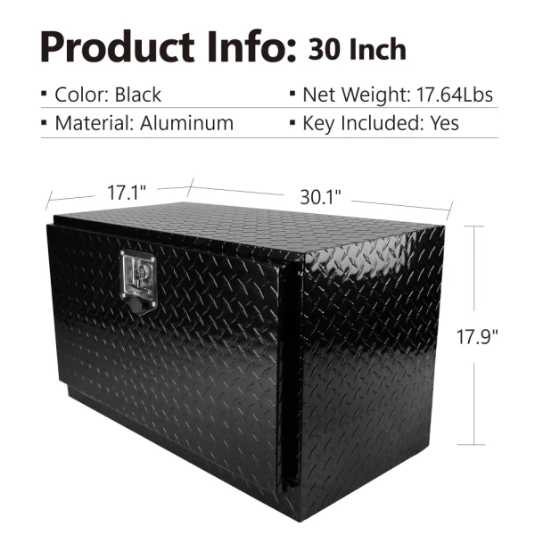 36 inch,24 inch,30 inch,18 inch, Heavy Duty Black Aluminum Tread Tool Box - Image 33