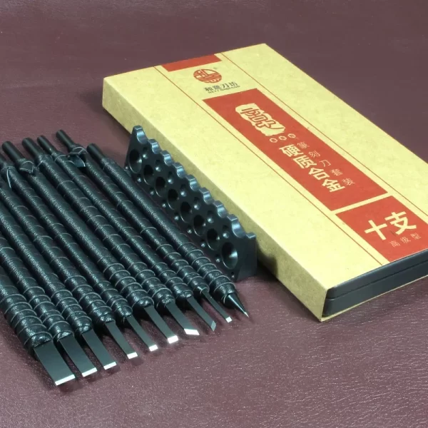 3/8/10 Pcs Tungsten Steel Stone Engraving Kit Professional Chisel Wood - Image 4