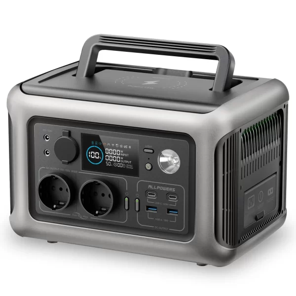 ALLPOWERS R600 Solar Generator with SolarPanel (Optional), 600W 299Wh LiFePO4 Portable Power Station - Image 8