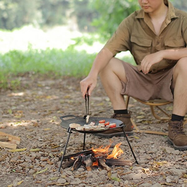 Portable Detachable Vertical Tripod Grill Barbecue Grill Bracket Barbecue Grill Tripod Stand - Image 11
