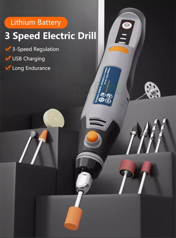 35W USB Cordless Rotary Tool Dremel DIY Mini Drill Engraving Pen - Image 11