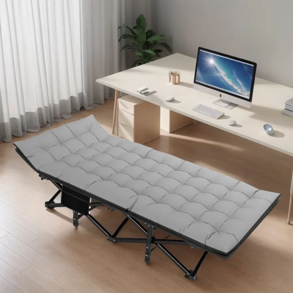 Folding Camping Cot Camp Cots Portable Heavy Duty Outdoor - Image 10