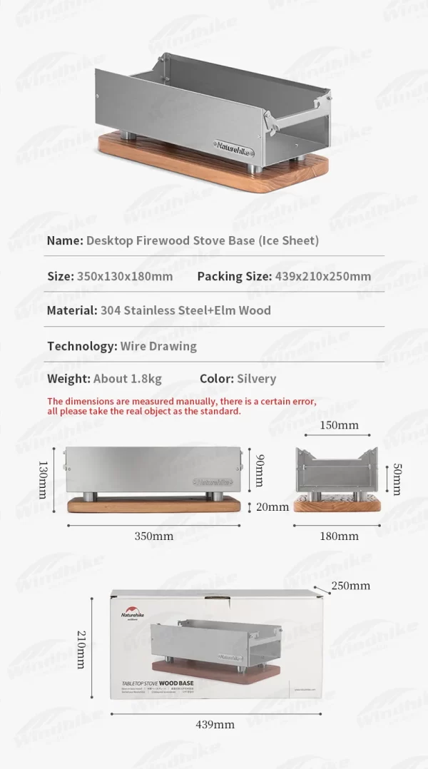 Naturehike Desktop Firewood Stove Detachable Winter Tent Heating Stove - Image 25