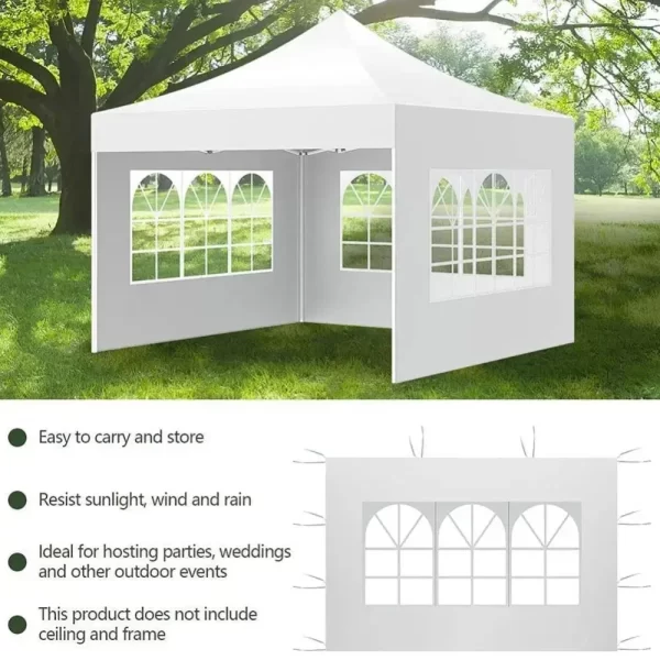 Outdoor Canopy Tent Cloth 2x3m Instant Canopy Tent Sidewalls Transparent Window Design - Image 3