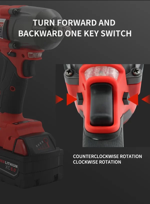 Milwaukee Mid-Torque Impact Professional Wrench 18V Lithium Battery Electric Cordless High Speed - Image 14
