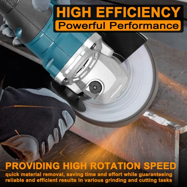 125 Type Electric Angle Grinder Brushless Motor Electric Grinding Tools Handheld - Image 3