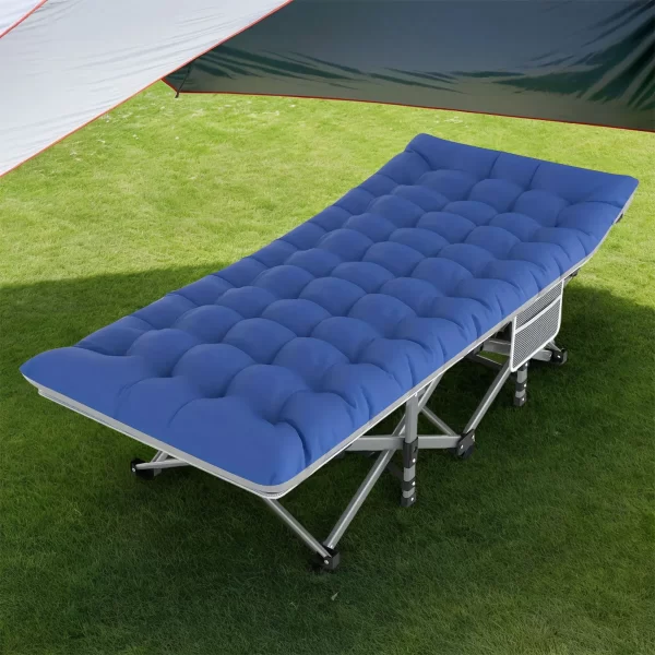 Folding Camping Cot Camp Cots Portable Heavy Duty Outdoor - Image 14