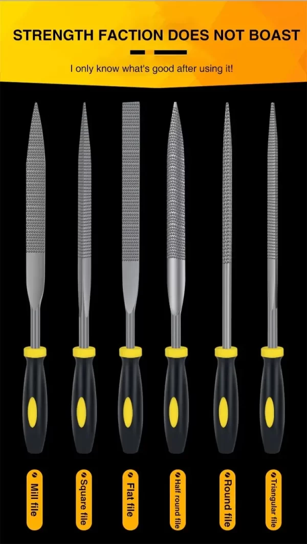 Files Set Mini Rasp Woodworking Sanding Shaping Small Steel Files - Image 6