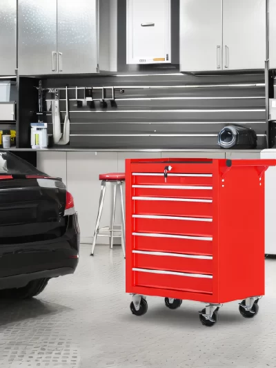 Rolling Tool Chest with 7-Drawer Tool Box with Wheels Multifunctional Tool Cart
