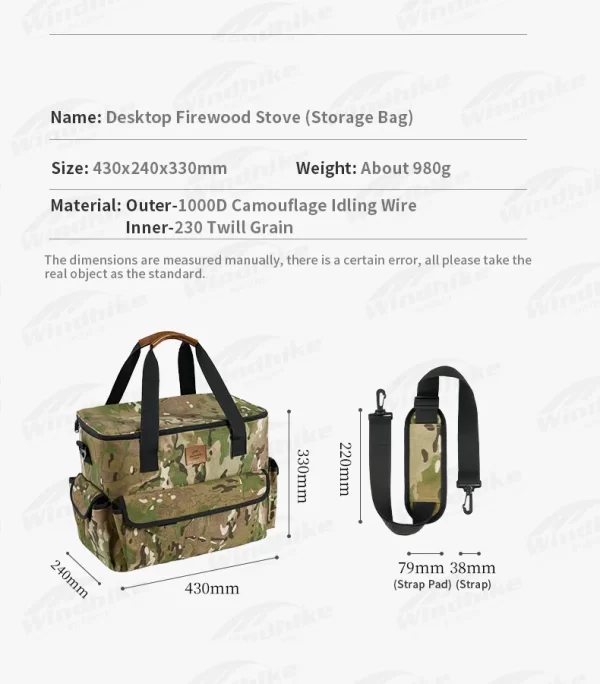 Naturehike Desktop Firewood Stove Detachable Winter Tent Heating Stove - Image 29