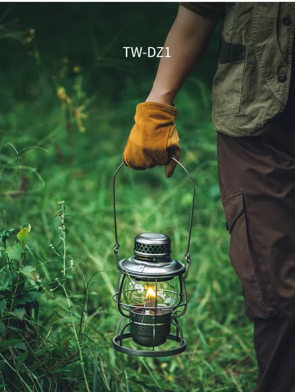 ThousWinds Railroad Camping Lantern Outdoor Lights Emotion Vintage Kerosene Oil Lamp - Image 41