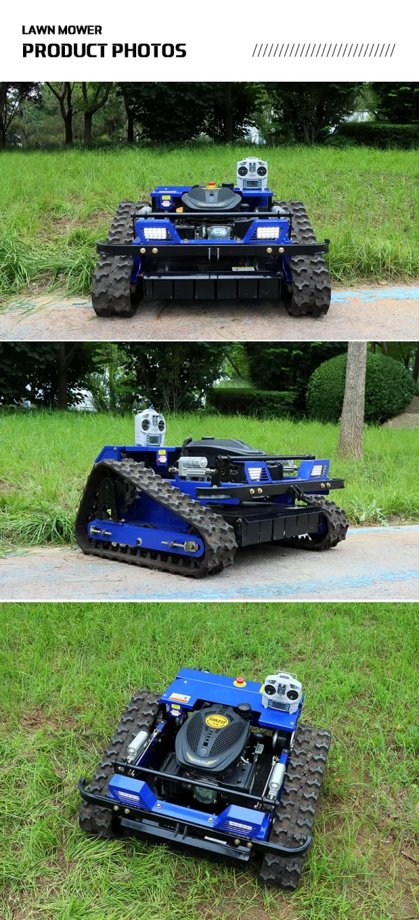 Crawler Lawn Mower Diesel Power Garden Turn Grass Cutter with Tracks - Image 14