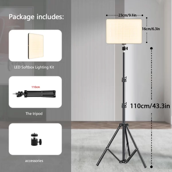 LED Video Lights Conference Photography Lighting Selfie Light Photo Studio lamp - Image 8