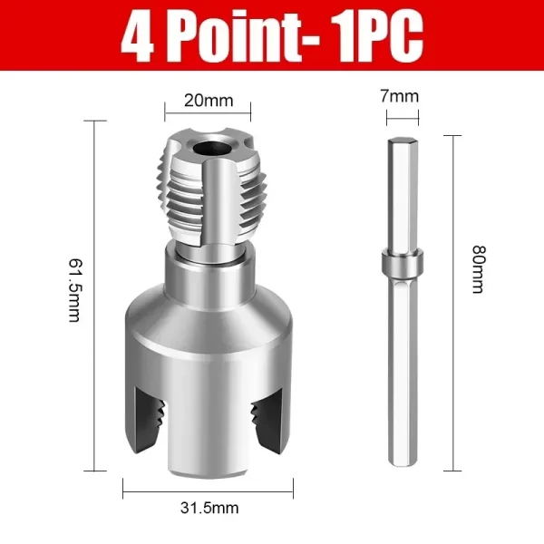 Steel Water Pipe Threader 4/6 Points Internal External Pipes Threading Tools - Image 20