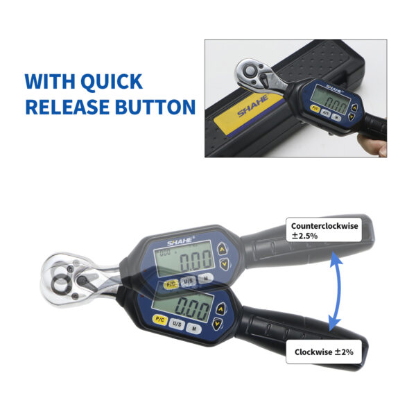 Shahe MINI Digital Torque Wrench 1/4‘’ 3/8‘’ 1/2‘’ - Image 14
