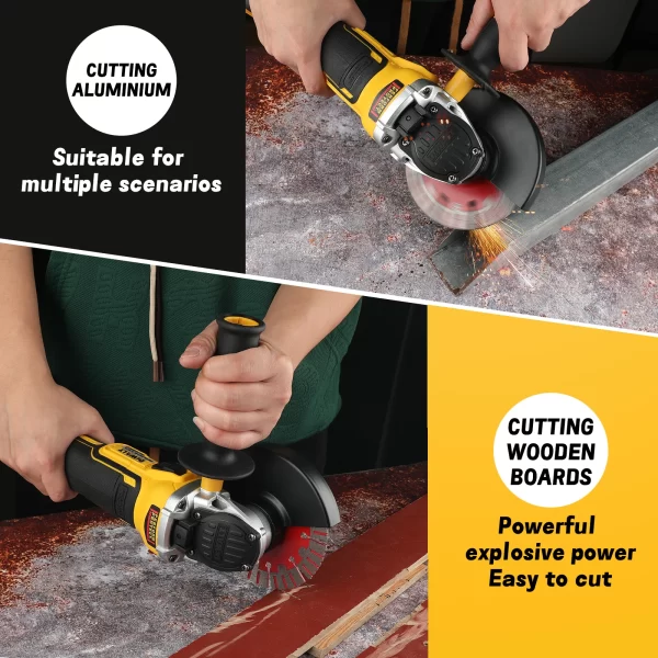 DEWALT DCG405 125mm 18V Lithium Battery Brushless Flat Head Angle Grinder - Image 4