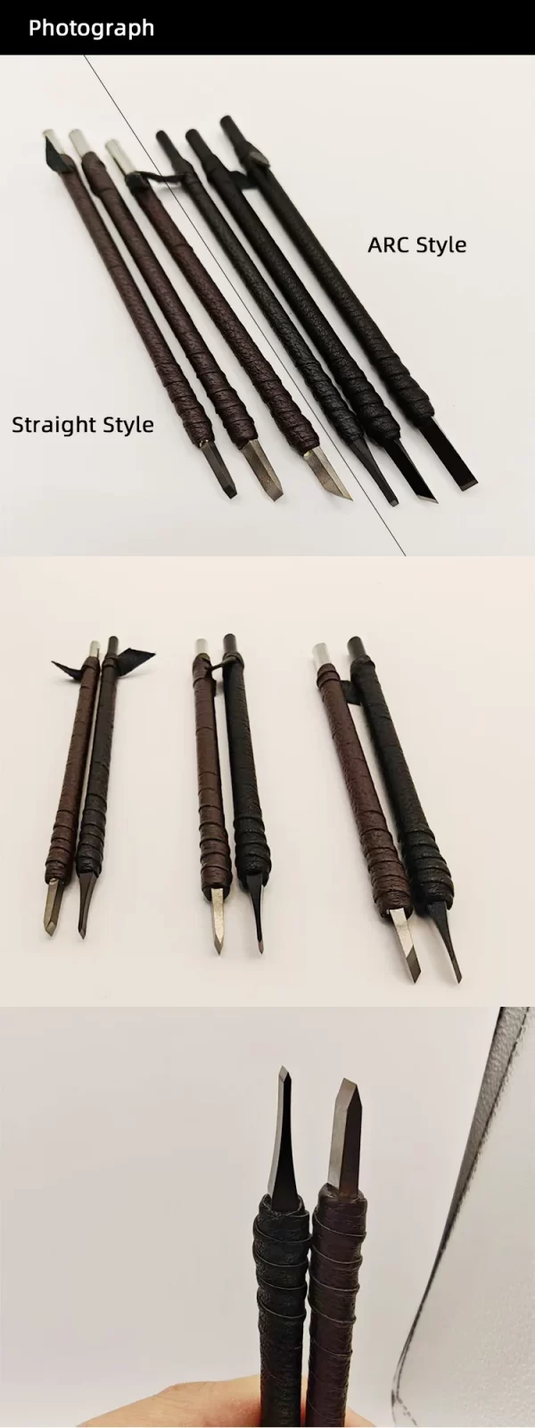 3/8/10 Pcs Tungsten Steel Stone Engraving Kit Professional Chisel Wood - Image 17
