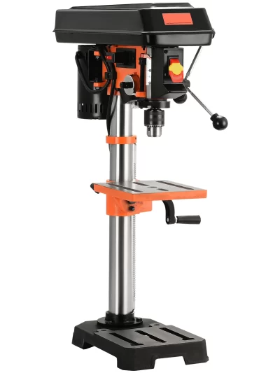 SucceBuy Tabletop Drill Press 3.2Amp 120V 5 Speed Settings 10'' Swing