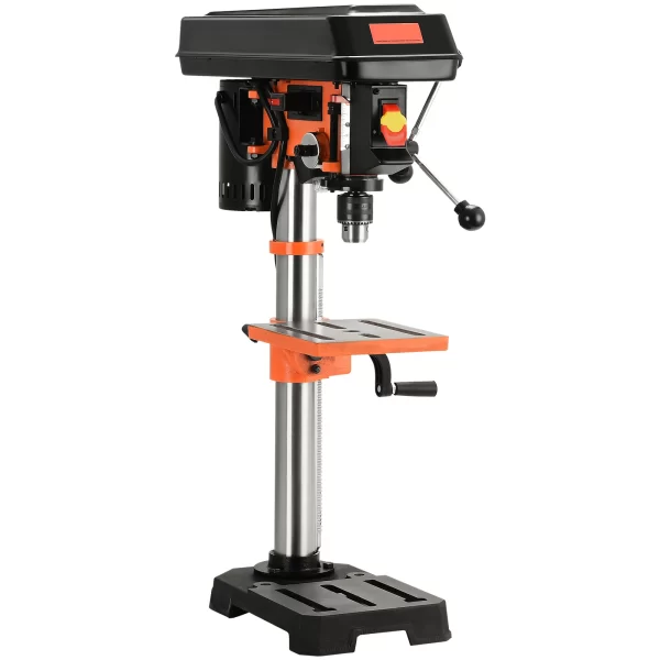 SucceBuy Tabletop Drill Press 3.2Amp 120V 5 Speed Settings 10'' Swing
