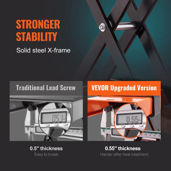 VEVOR Motorcycle Lift 500kg Motorcycle Scissor Lift Jack - Image 4