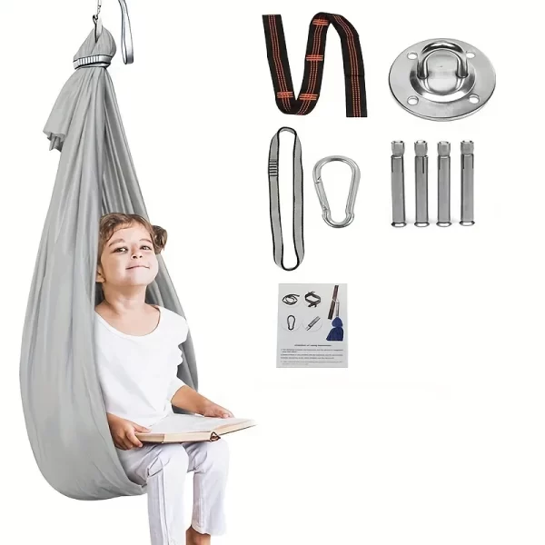 Portable Kids Swing Elastic Hammock Hanging Chair - Image 2