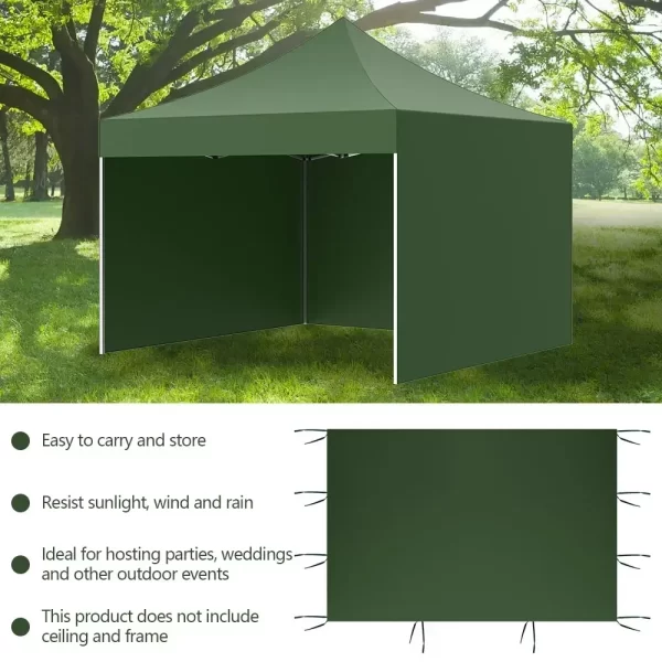 Outdoor Canopy Tent Cloth 2x3m Instant Canopy Tent Sidewalls Transparent Window Design - Image 16
