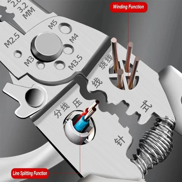 3pcs Professional Electricians Hand Tools Cable Stripping Pliers Multifunction Electrician Screwdriver - Image 10