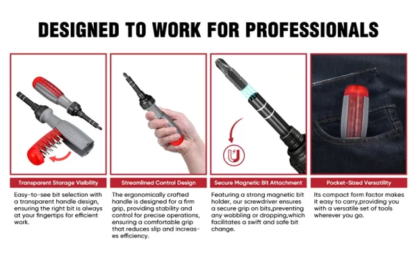 11-in-1 Ratchet Screwdriver Set - Image 9