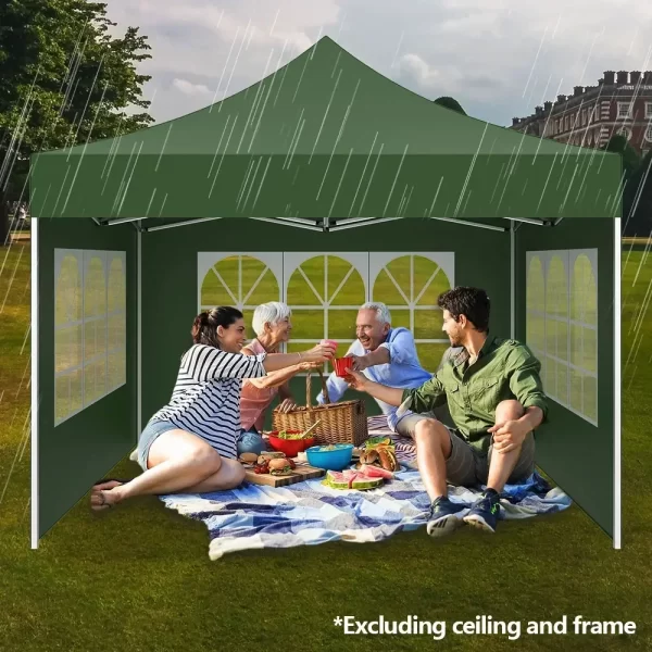 Outdoor Canopy Tent Cloth 2x3m Instant Canopy Tent Sidewalls Transparent Window Design - Image 19