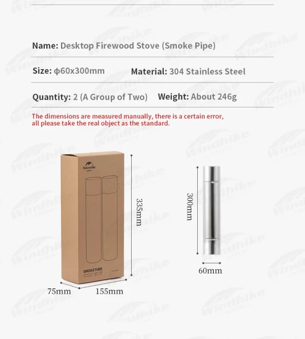 Naturehike Desktop Firewood Stove Detachable Winter Tent Heating Stove - Image 26